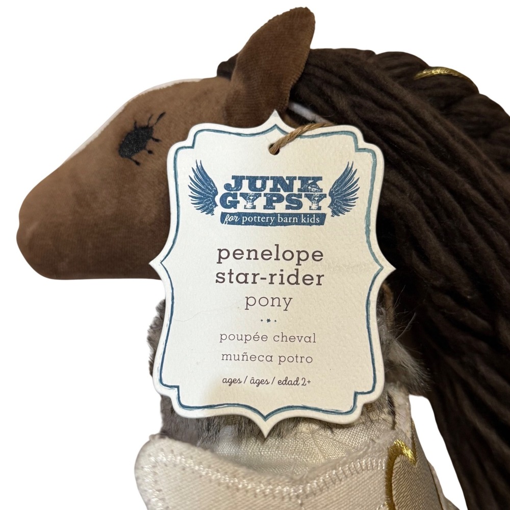 Pottery Barn Kids x Junk Gypsy‎ Pony Doll Penelope Star Rider NEW with tag! - Picture 10 of 10
